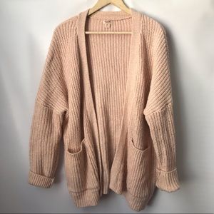 Mossimo Supply Pink Oversized Boyfriend Cardigan
